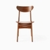 Classic Café Wood Dining Chair, Walnut, Set of 2