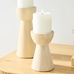 Pure Wood Pillar Candle Holders