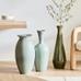 Glazed Ceramic Vases , Cool Tones