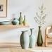 Glazed Ceramic Vases , Cool Tones