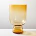 Pure Glass Pillar Candle Holder , Individual