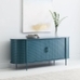 Perforated Media Console/Buffet, Wood/Steel,67"