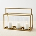 Framed Metal Lanterns - Brass