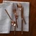 Modern Flatware Set, Rose Gold