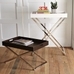 Lacquer Wood Trays - 18x28, Silver