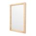 Cantilever Textured Wood Wall Mirror