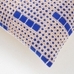 Fading Grid Block Print Pillow Cover, Cobalt, 12"x21"