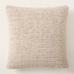 Crochet Linen Pillow Cover, 20"x20"