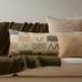 Crochet Linen Pillow Cover, 20"x20"