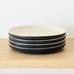 Kaloh Stoneware Salad Plates, Black, Set of 4