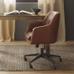 Helvetica Leather Swivel Office Chair