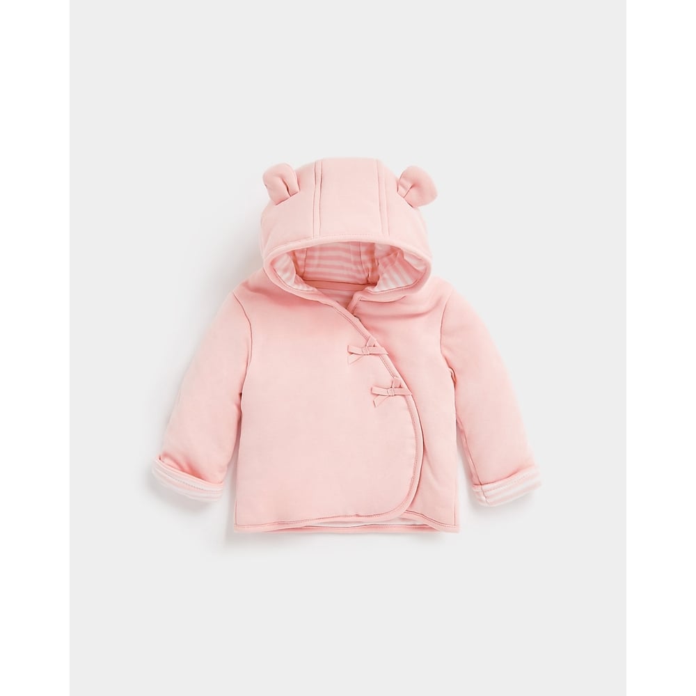 Buy Girls Full sleeves reversible velour jacket hooded - Pink Online at  Best Price