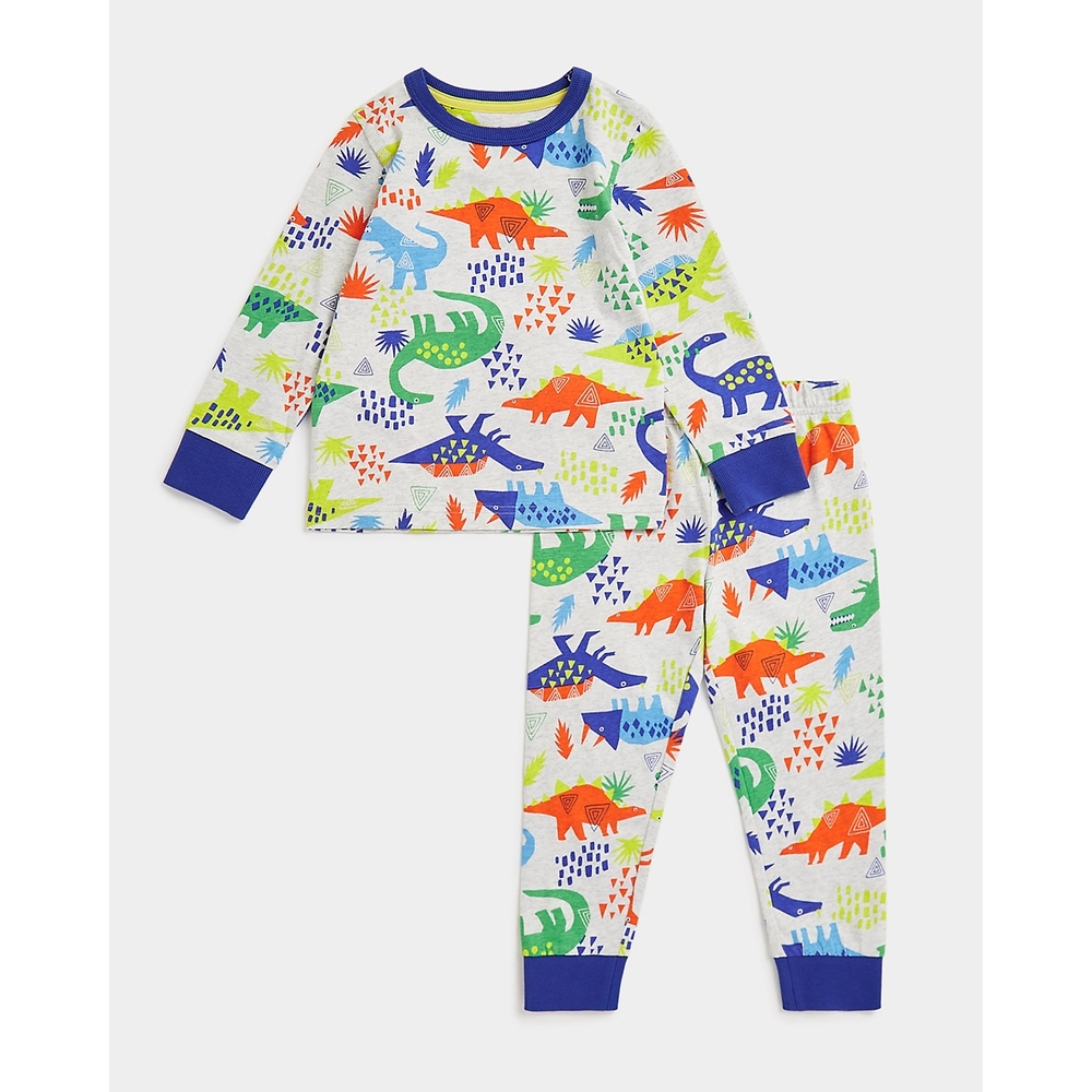 Buy Boys Full Sleeves Pyjama Set Sporty All Over Print-Multicolor Online at  Best Price
