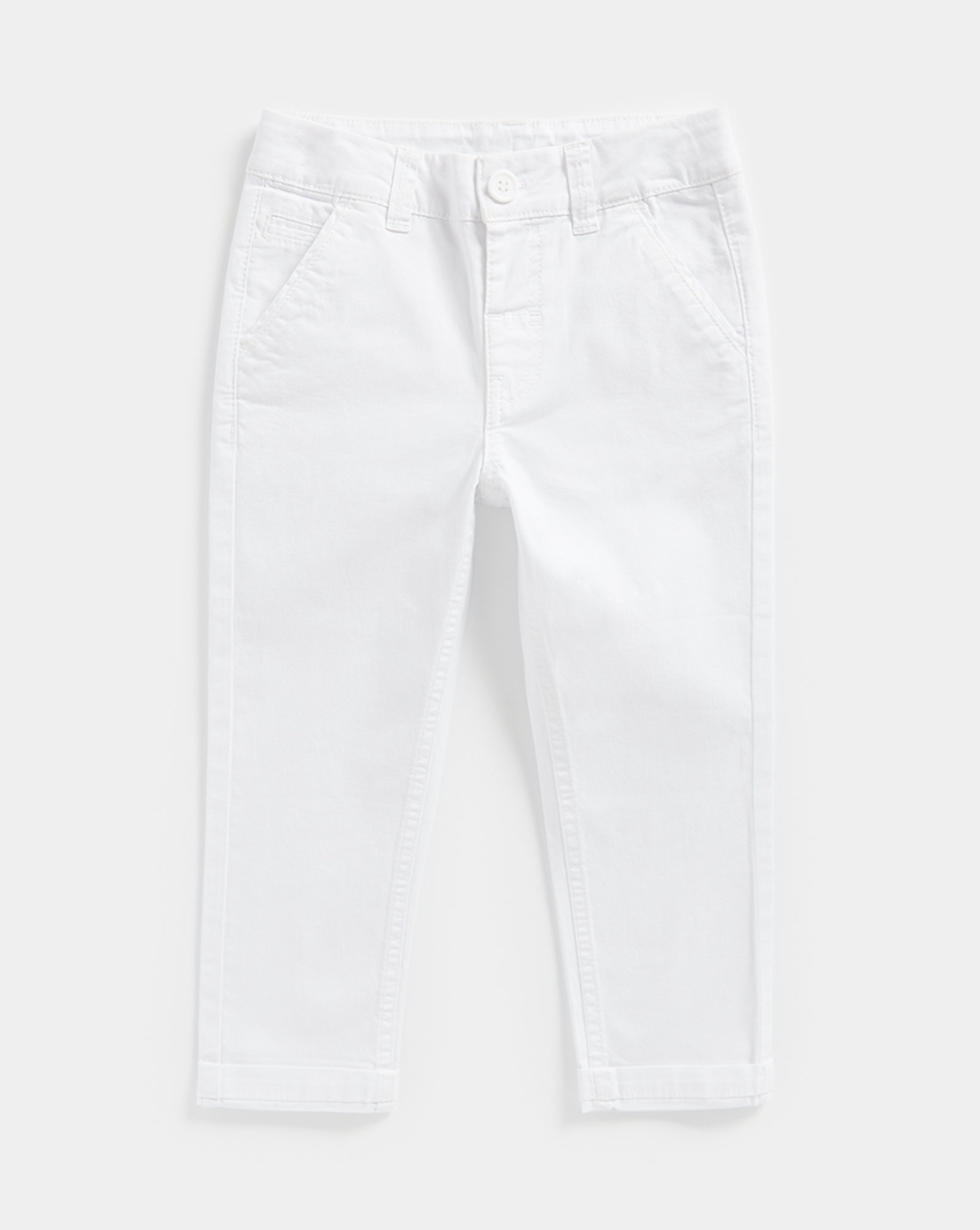 Ralph Lauren Boys White Straight Fit Twill Pants