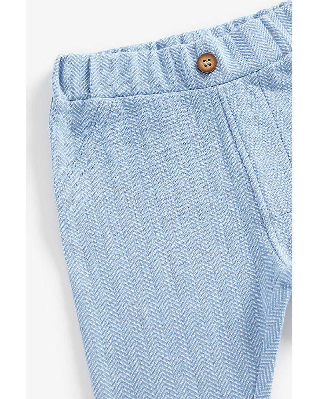 Chino Trousers, Easy to Slip On, for Boys - blue dark solid with design,  Boys