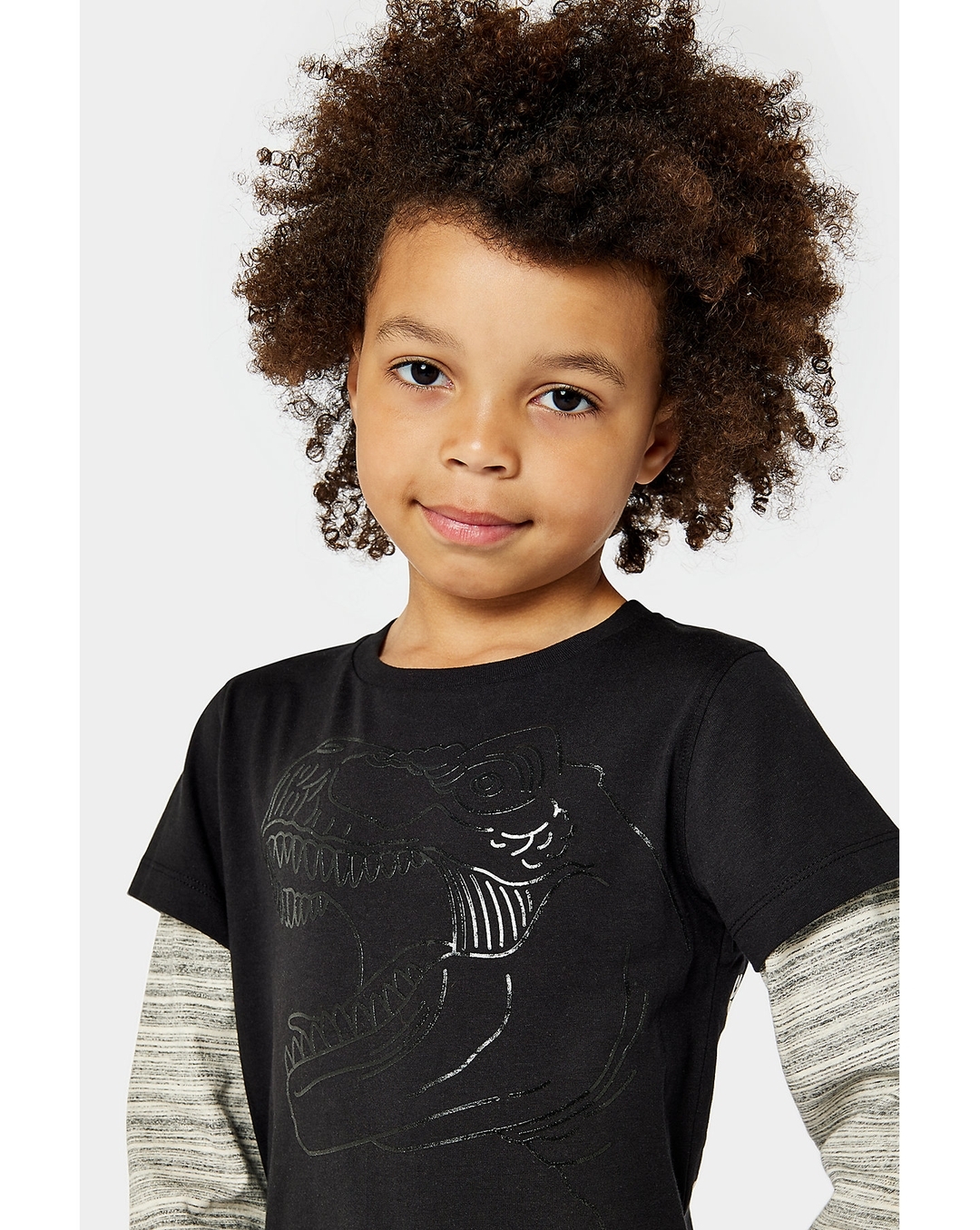 Buy Boys Full Sleeves T-shirt Double Layer Sleeves-Multicolor