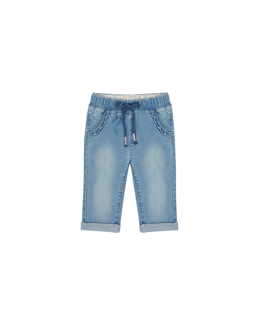 Buy Girls Jeans Embroidered - Blue Online at Best Price