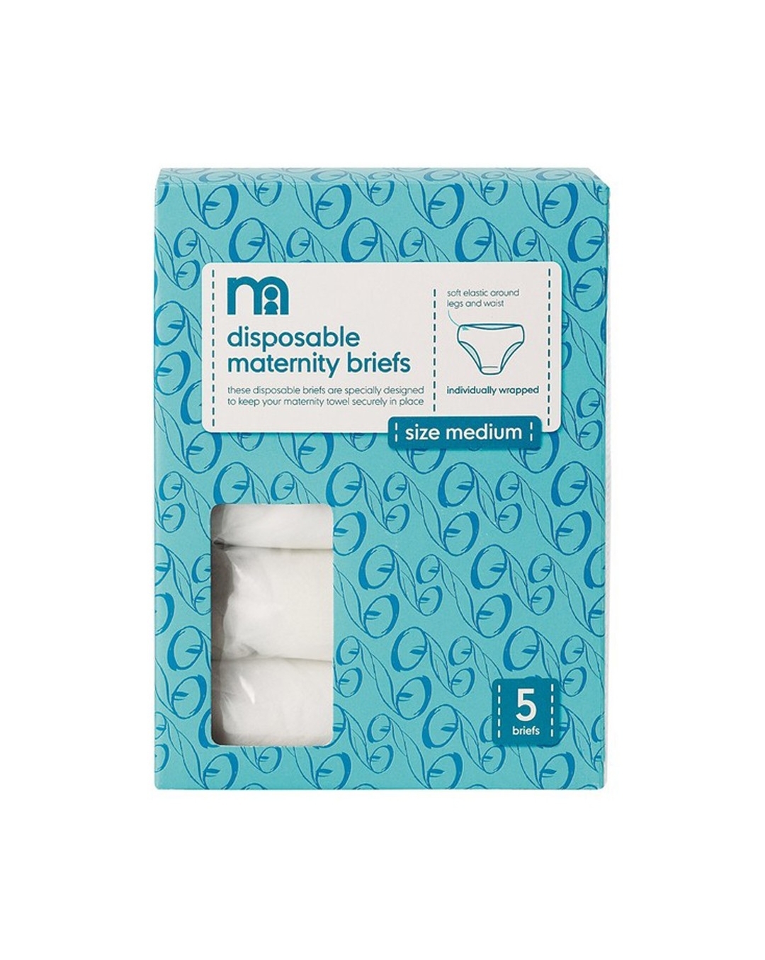 mothercare disposable maternity briefs medium (size 14-16) - 5 pack -  Mothercare