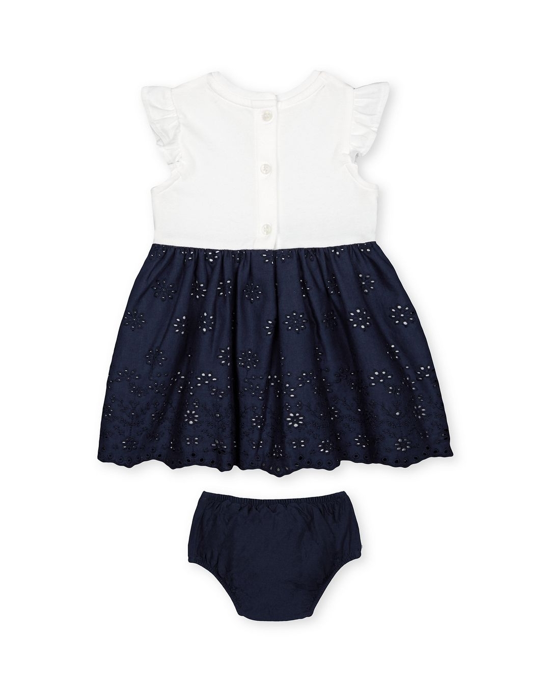 Buy Heritage Navy Broderie Skirt Dress And Knickers Set Online at Best  Price