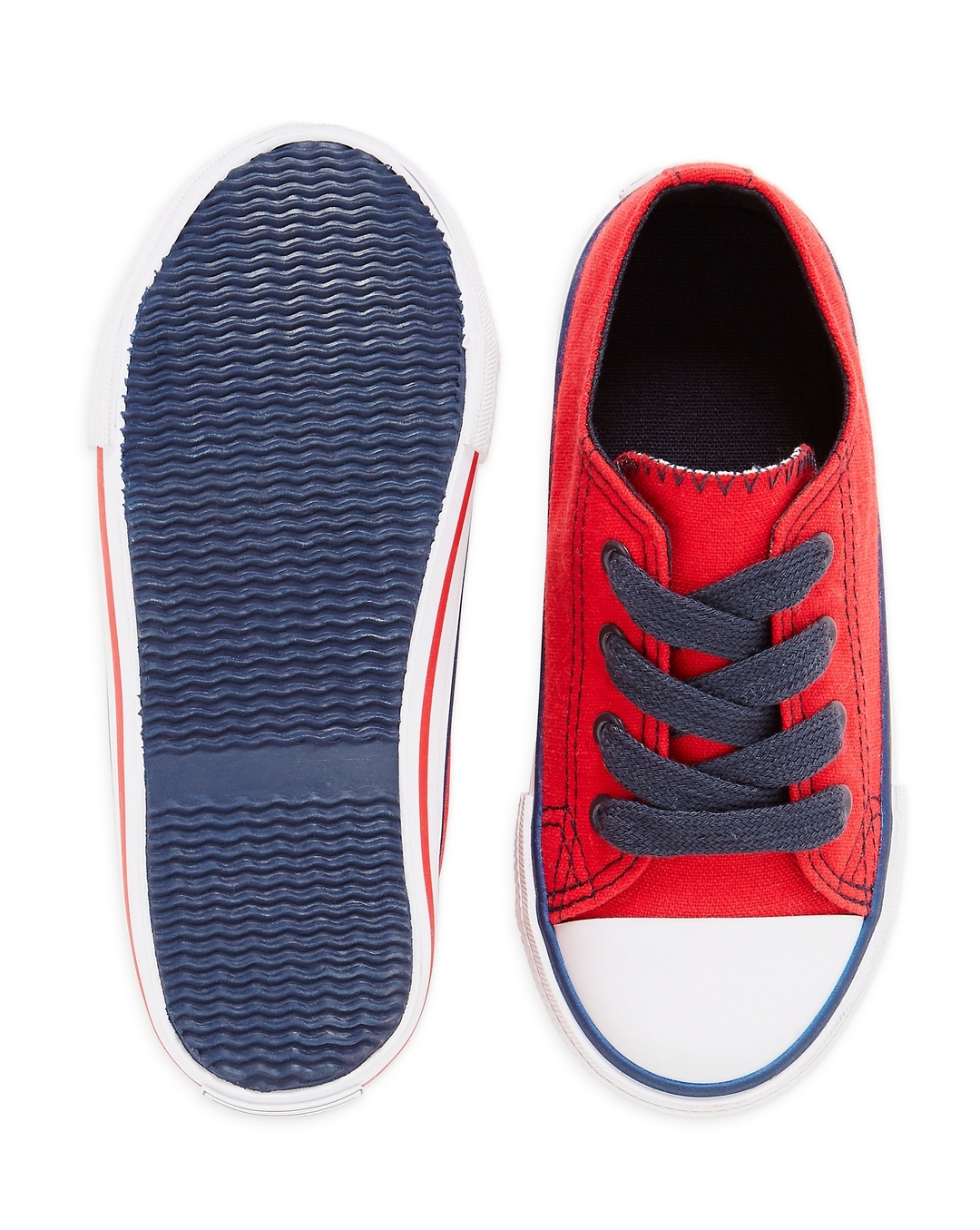 Boys red cheap canvas shoes