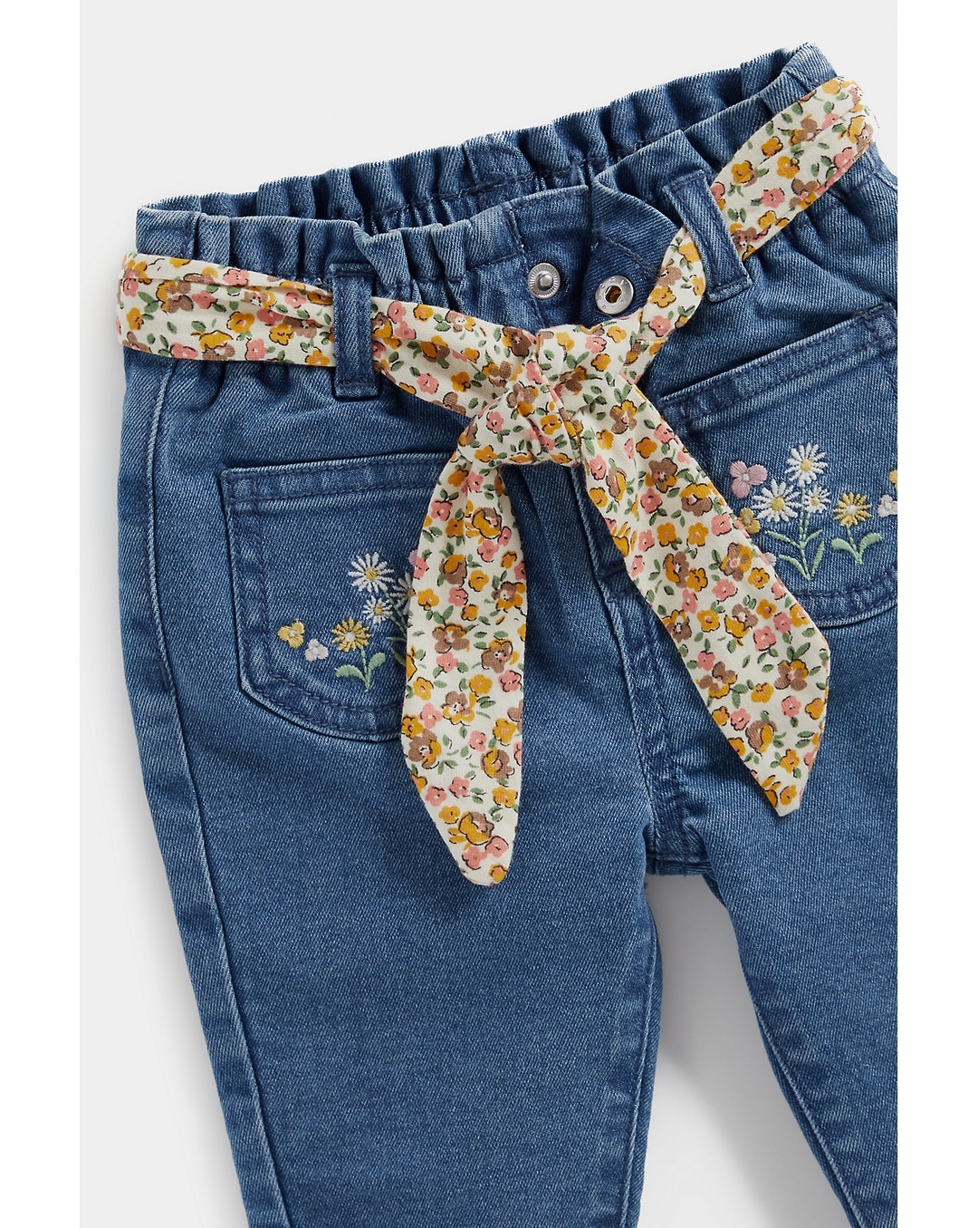 Buy Girls Jeans Fleece Lining-Pack of 1-Blue Online at Best Price