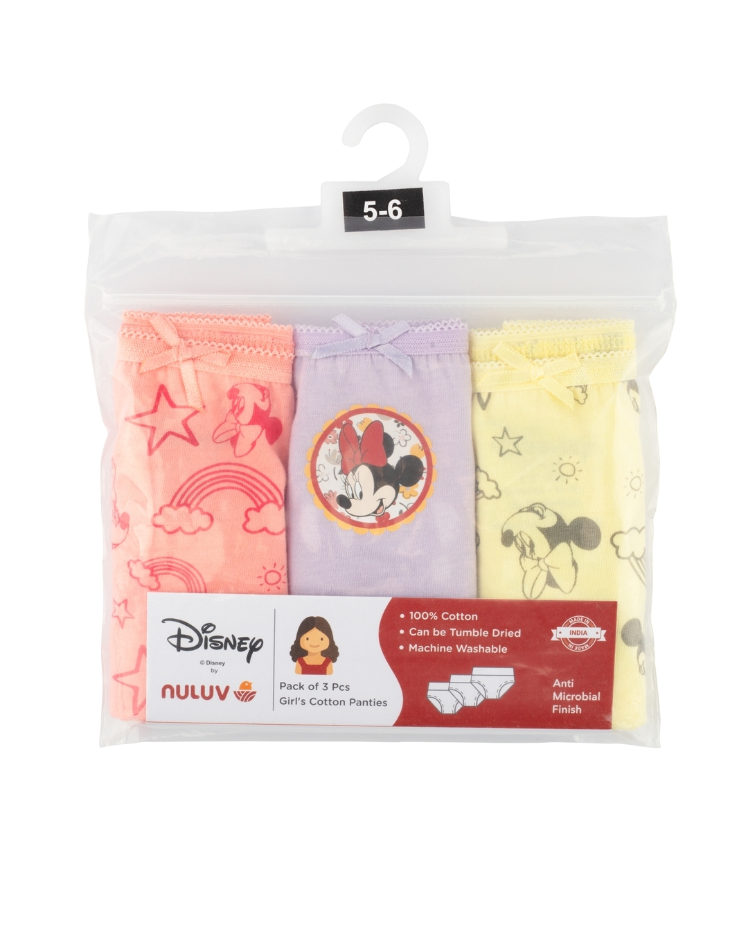 Buy Pack of 3 Minnie Mouse Print Panties Online at Best Prices in India -  JioMart.