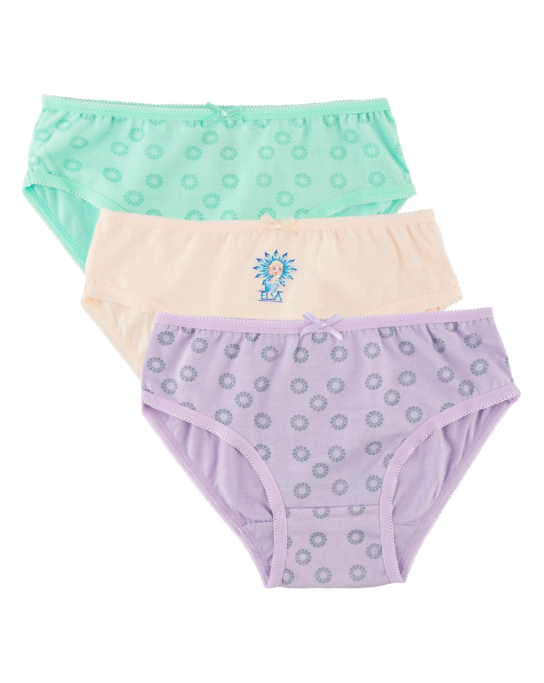 Packs Of 6 Little Girls Panties Multi Color Polka Dot Underwear Size 5