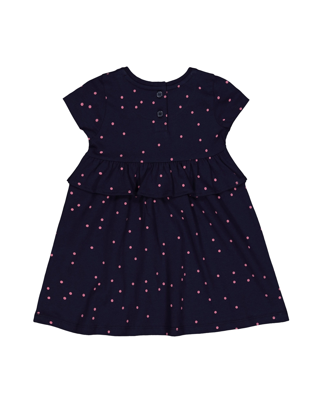 Hauppers Girls Polka Dot Dress with Soft Denim Jacket (7-8 Years, Black) :  Amazon.in: Clothing & Accessories