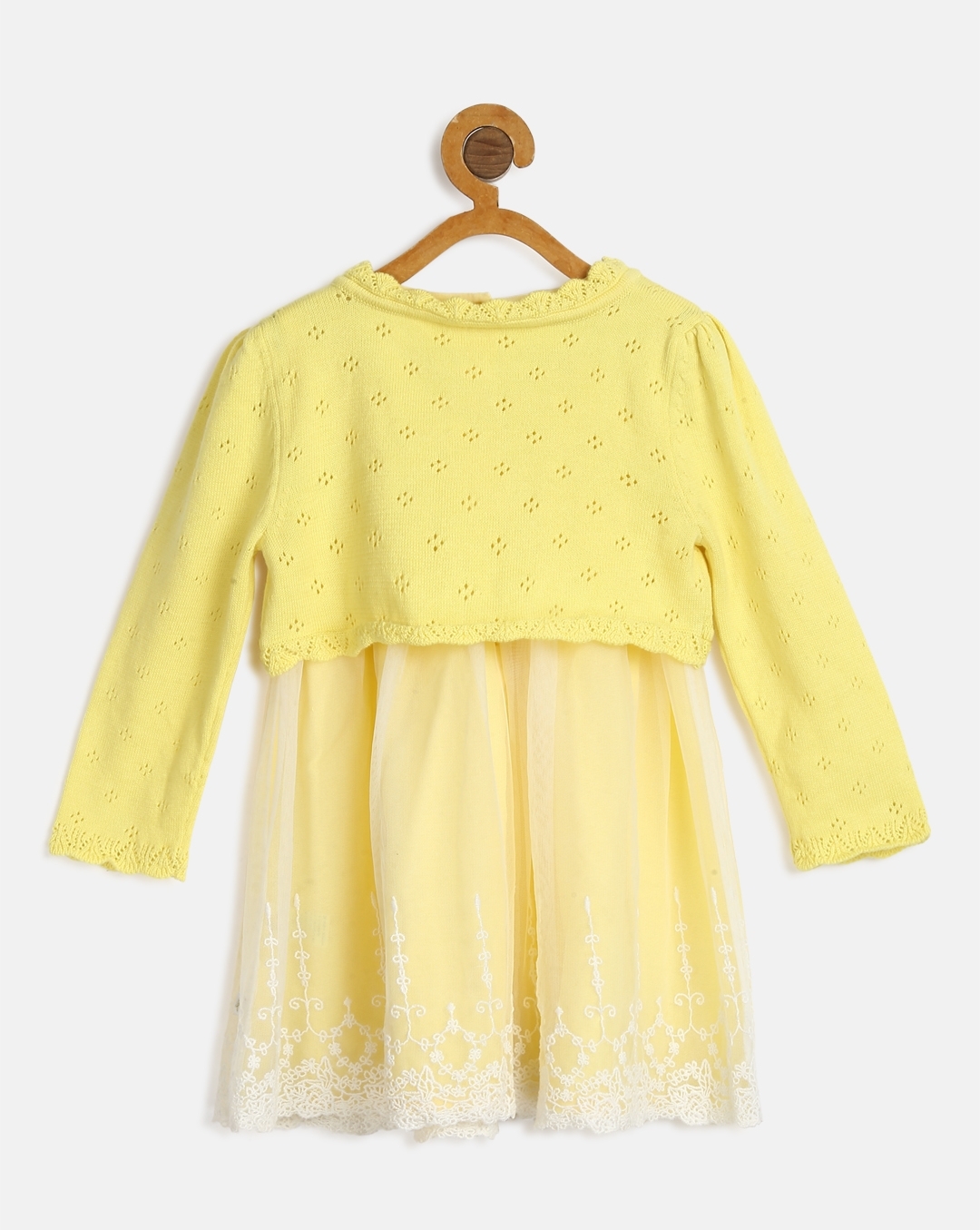 Buy Global Desi Girl Yellow Solid Dress for Girls Clothing Online @ Tata  CLiQ