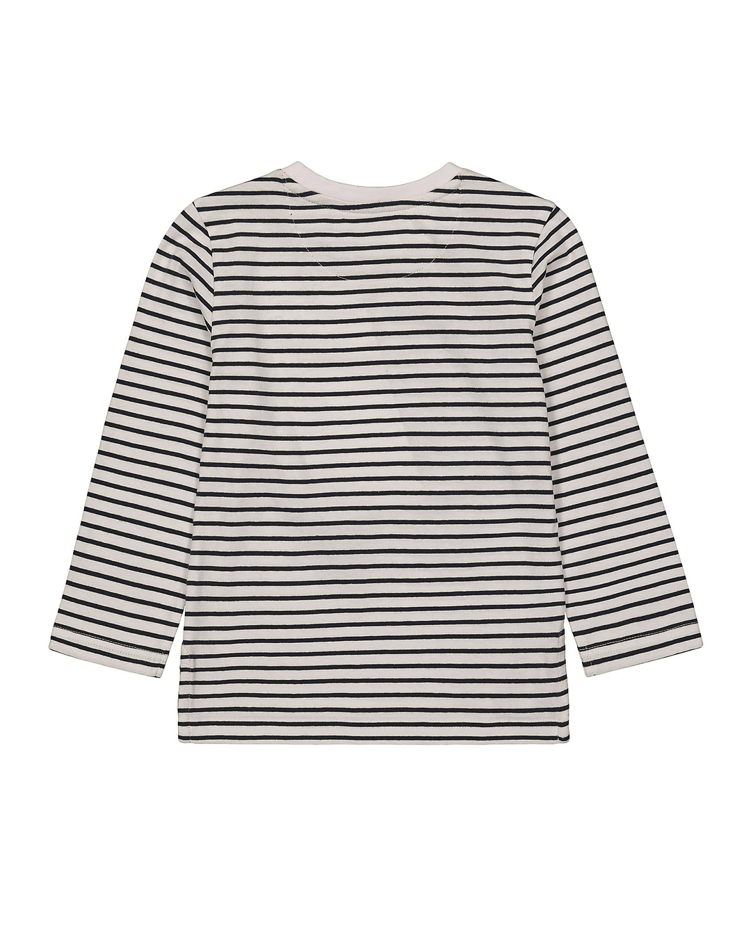 boys black and white striped shirt