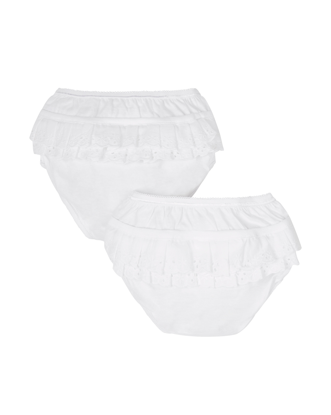 White Frilly Nappy Cover Briefs