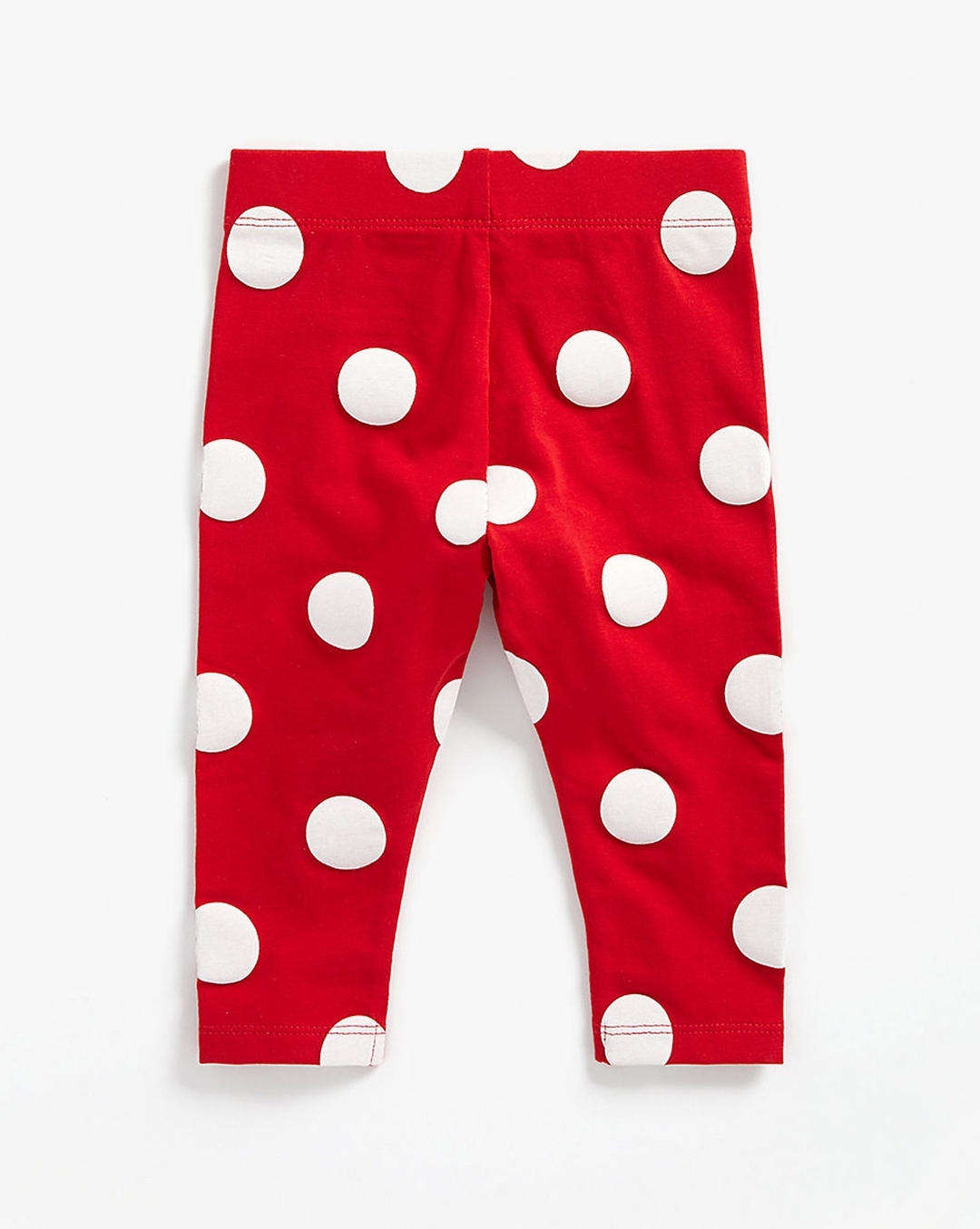 Buy Girls Leggings Polka Dot Print - Red Online at Best Price