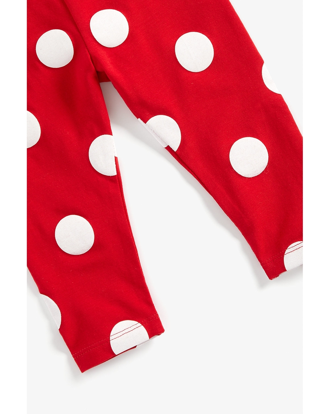 Buy Girls Leggings Polka Dot Print - Red Online at Best Price