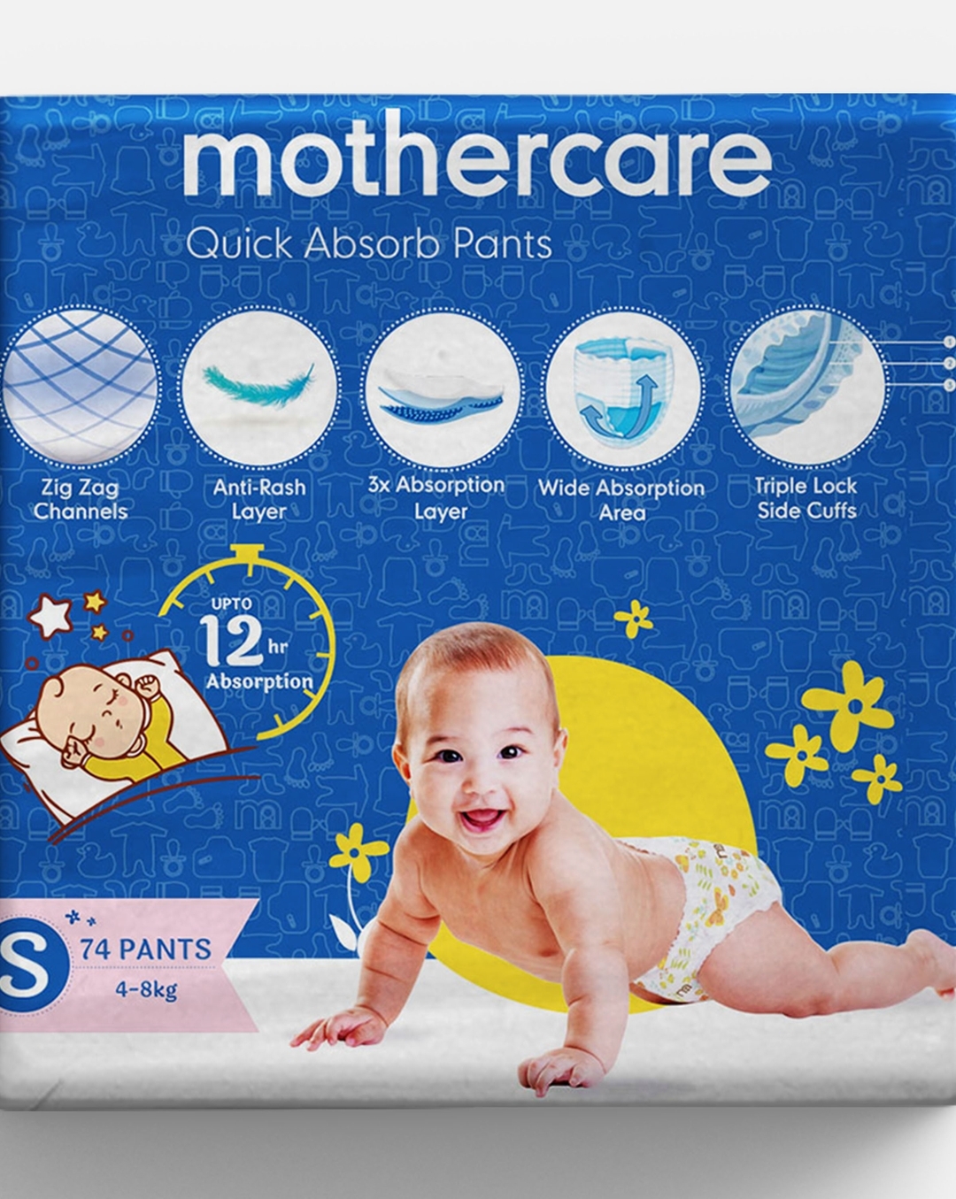 White High Absorbent Leakage-proof Cotton Disposable Baby Diapers Pants, Small  Size at Best Price in Jaipur | Shradha Medical