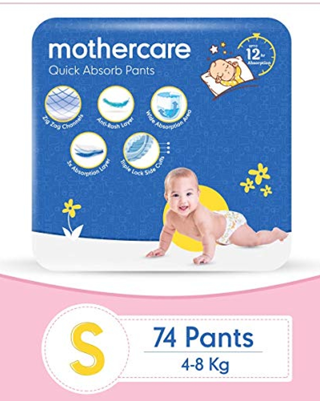 Huggies Complete Comfort Wonder Pants, Extra Small (XS),48 Count, Upto 5 kg  Size Baby Diaper Pants, Combo Pack of 2, 24 count Per Pack, (48 count) with  5 in 1 Comfort - OnMartIndia
