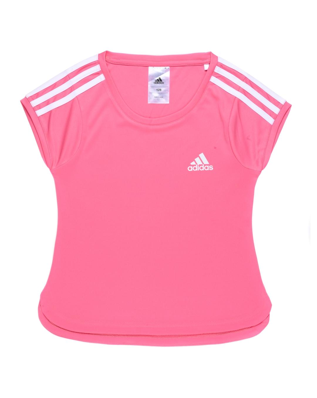 Girls pink adidas shirt on sale