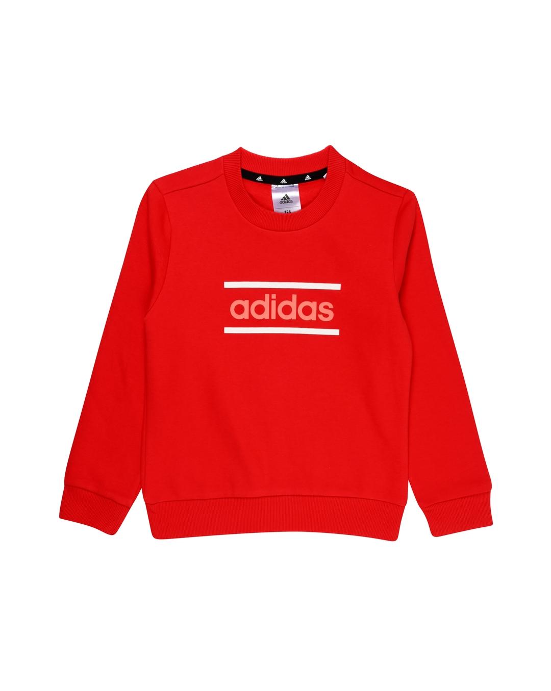 Buy Adidas Kids Girls Cotton SWEATSHIRTS Red Online at Best Price Adidas Kids India