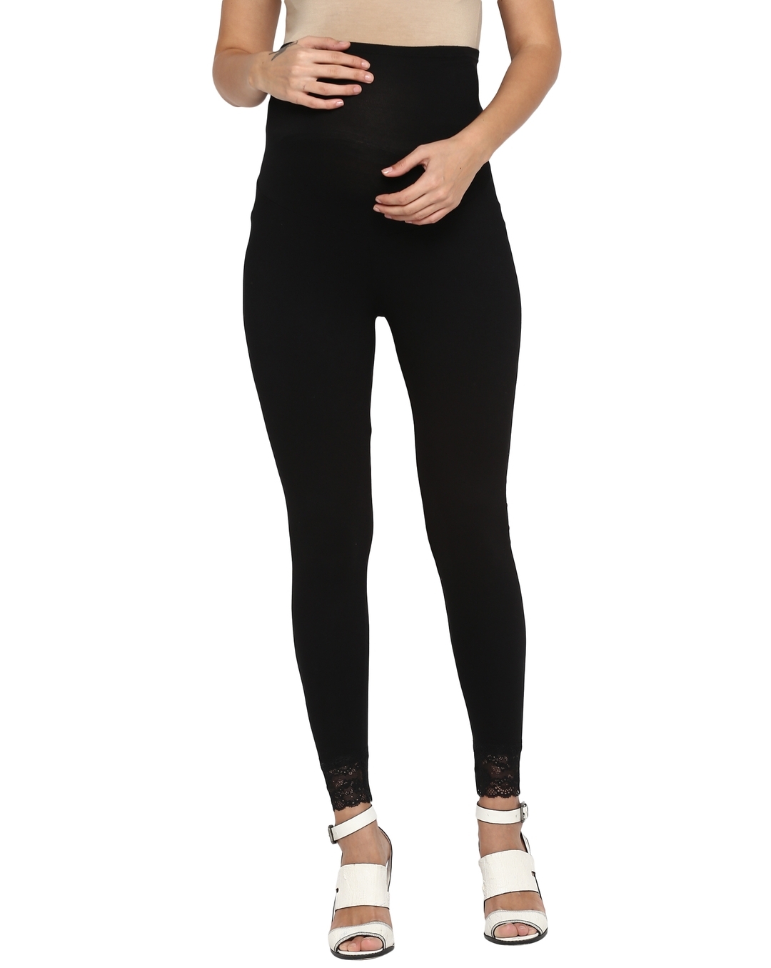 Mumberry® Maternity Leggings | Belly Band | Full Bump Support With Pocket