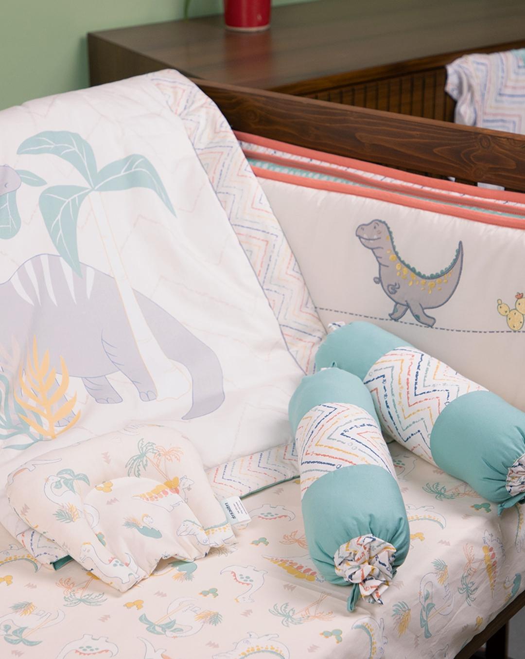 Dinosaur cot bumper set online