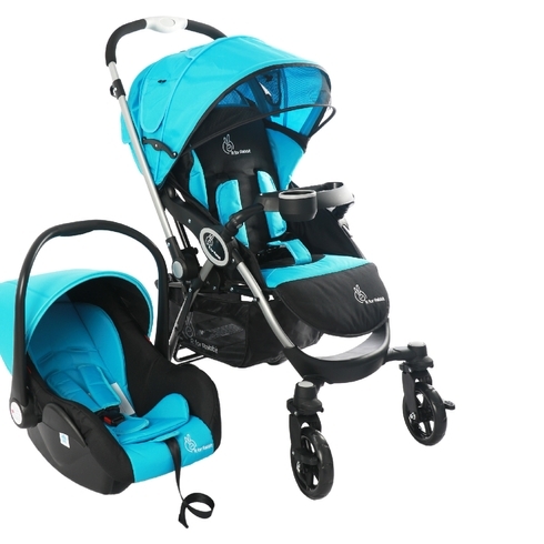 R for rabbit chocolate ride travel system blue & black