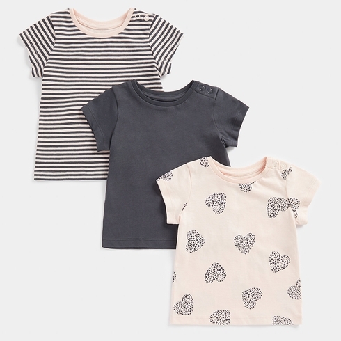 Mothercare Girls Short Sleeves T-Shirt -Multi