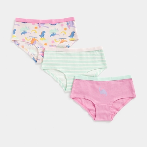 Bebe Girls' 5-Pack Underwear - pink/multi, 8 - 10 (Big Girls) 