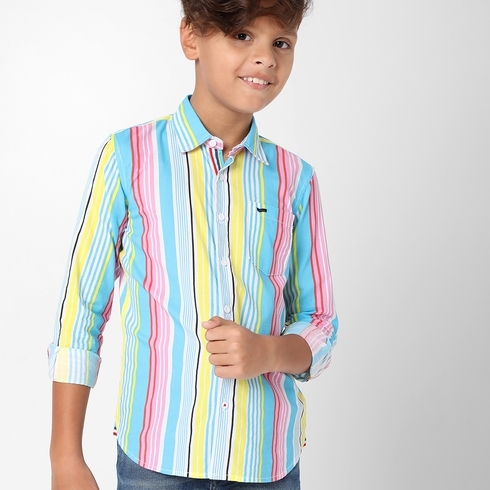 Boys Lanzo Jr Multi Stripe In Shirt  