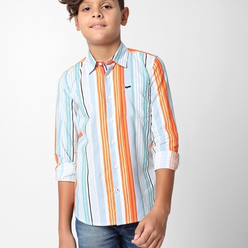 Boys Lanzo Jr Multi Stripe In Shirt  