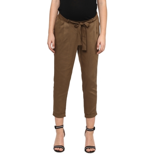 Women Maternity Trousers - Brown
