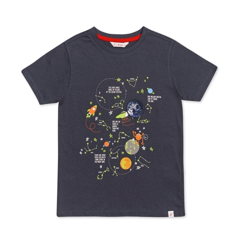 H By Hamleys  Round Neck  Boys Tshirt - Black Pack Of 1