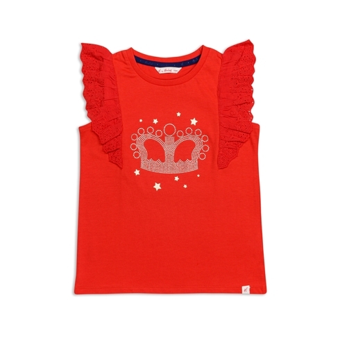 H By Hamleys Girls Heritage Top - Red