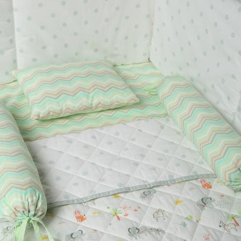 Mila Baby Wildly Cute Cot bedding set Multi