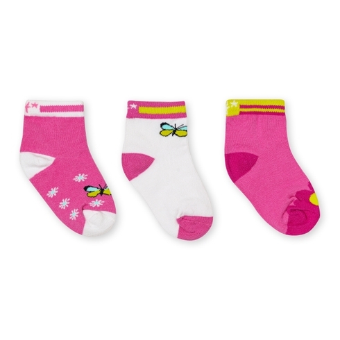 H By Hamleys Girls  3Pc Socks -Pack Of 3-Multi
