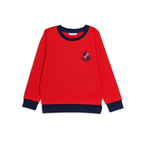 H By Hamleys Boys Full Sleeves Sweatshirts -Pack Of 1-Red